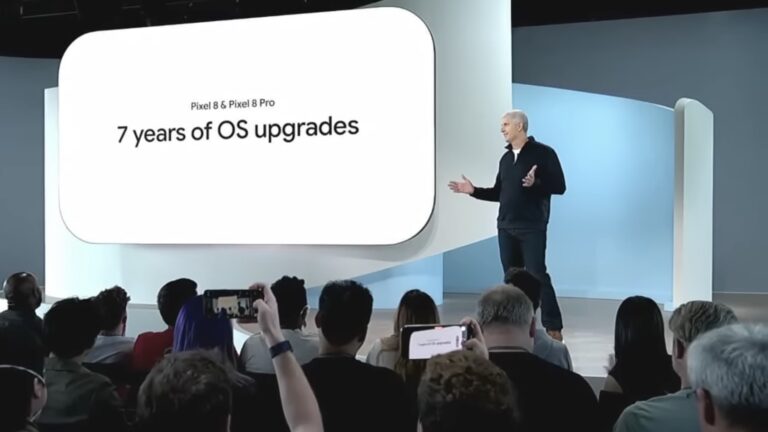 Google announcing 7 years of OS Upgrades at Made by Google Event